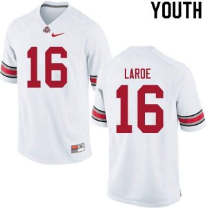 Youth Ohio State Buckeyes #16 Jagger LaRoe White Nike NCAA College Football Jersey Wholesale FLA8844IT